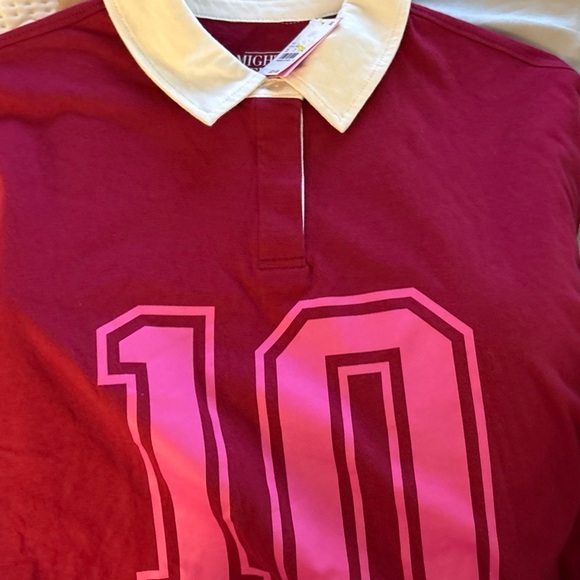 New Target Varsity 
Long sleeve soft polo 
Number 10 Crop style top - Picture 7 of 9